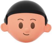 3D People Simple Young Boy Head